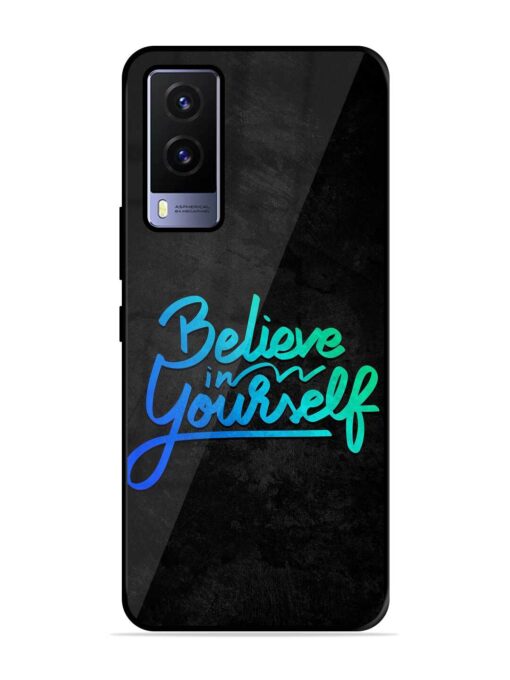 Believe In Yourself Glossy Metal Phone Cover for Vivo V21E (5G) Zapvi