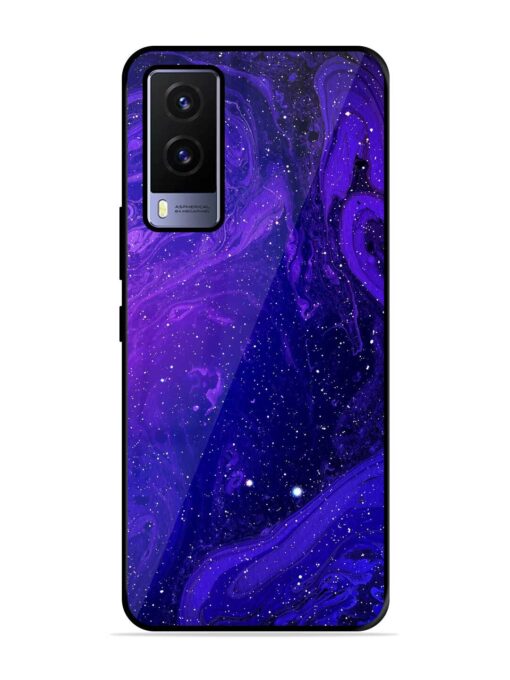 Galaxy Acrylic Abstract Art Glossy Metal Phone Cover for Vivo V21E (5G) Zapvi