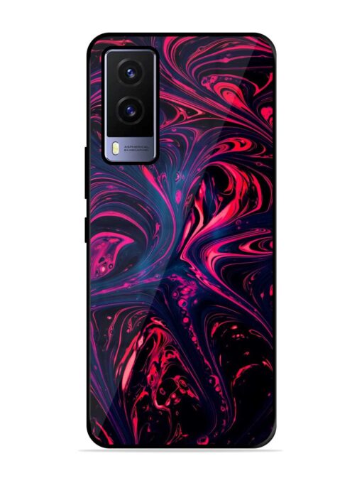 Abstract Background Glossy Metal Phone Cover for Vivo V21E (5G) Zapvi