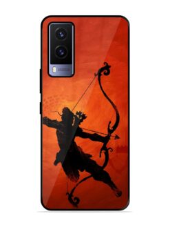 Illustration Lord Rama Glossy Metal Phone Cover for Vivo V21E (5G)