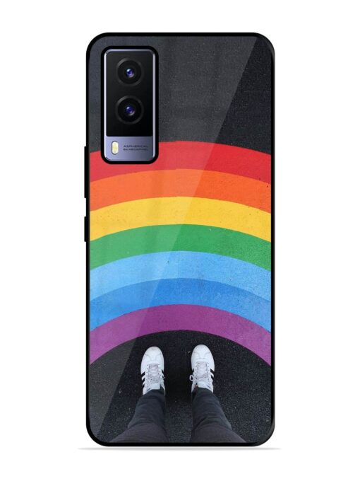 Legs Rainbow Glossy Metal TPU Phone Cover for Vivo V21E (5G) Zapvi