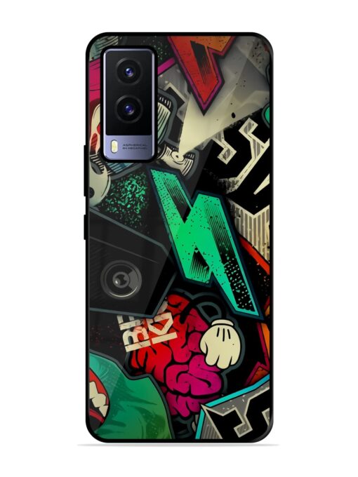 Graffiti Art Glossy Metal Phone Cover for Vivo V21E (5G) Zapvi