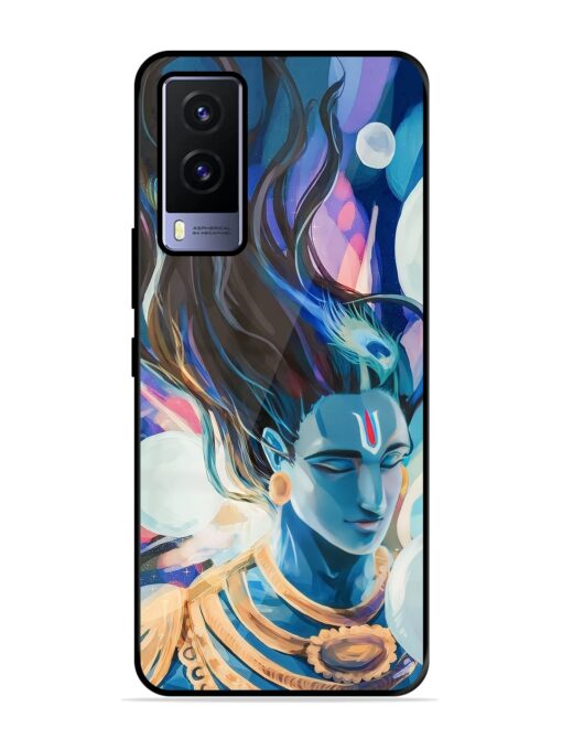 Bhagwan Sri Krishna Glossy Metal Phone Cover for Vivo V21E (5G) Zapvi