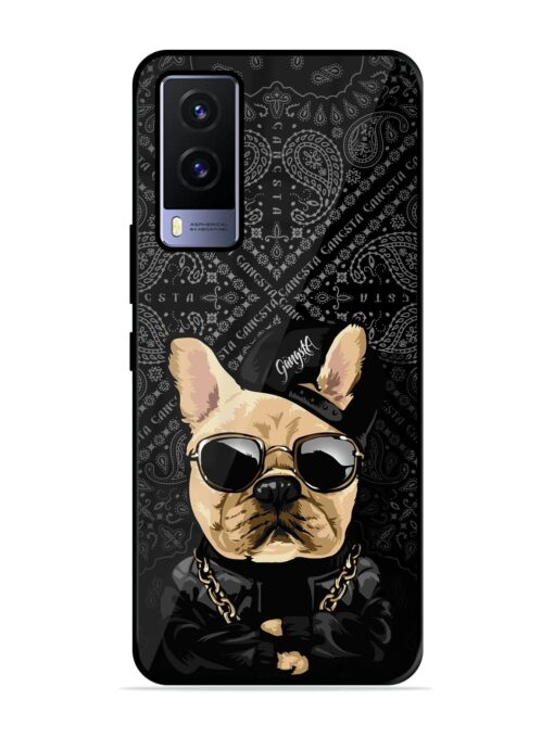 Gangsta Cool Sunmetales Dog Glossy Metal Phone Cover for Vivo V21E (5G) Zapvi