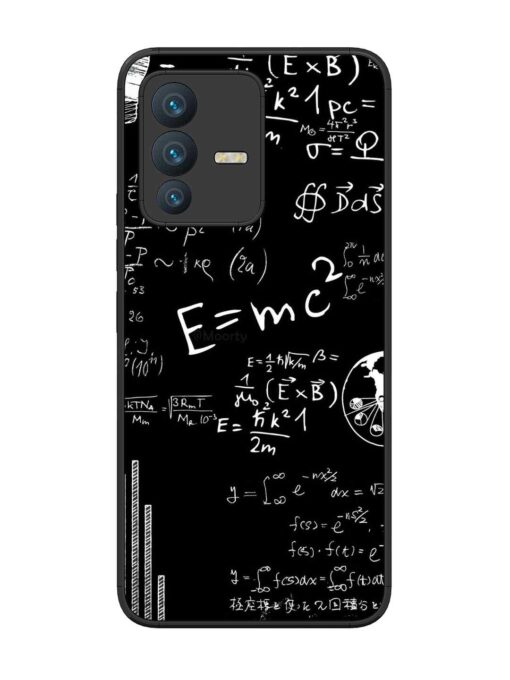 E=Mc2 Mass?Energy Equivalence Glossy Metal Phone Cover for Vivo V23 (5G) Zapvi