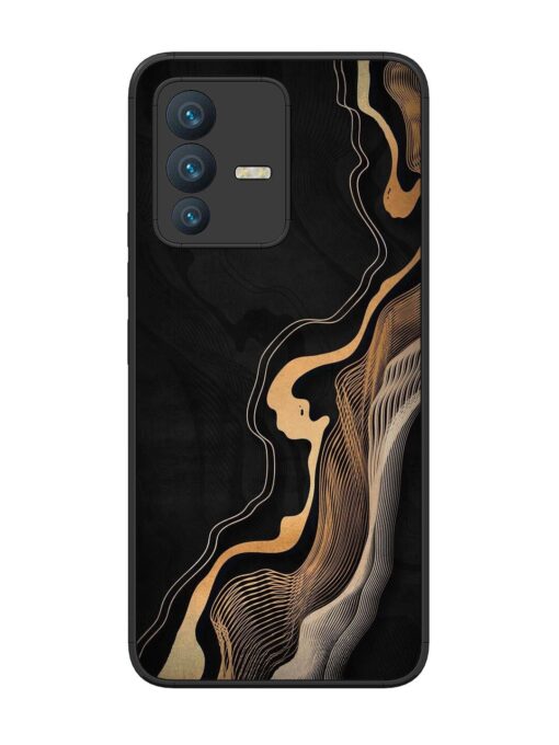 Abstract Art Glossy Metal TPU Phone Cover for Vivo V23 (5G) Zapvi