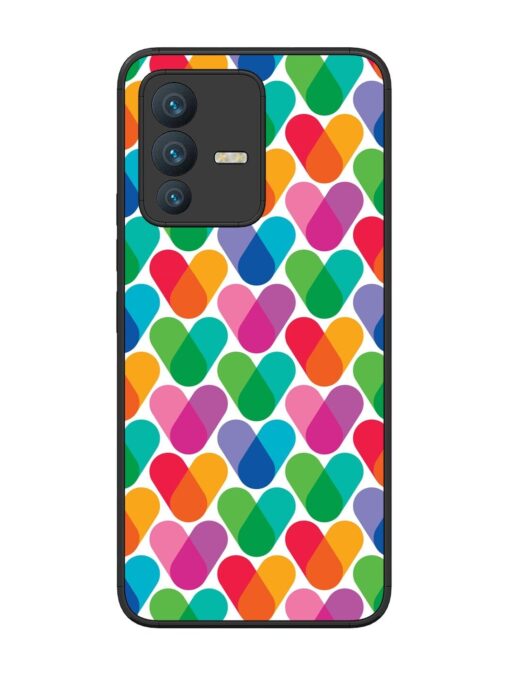 Overlapping Colors Colorful Glossy Metal TPU Phone Cover for Vivo V23 (5G) Zapvi