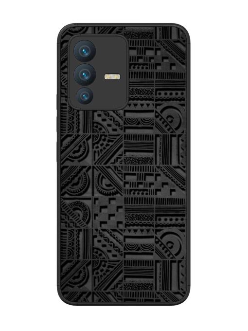 Seamless Pattern Glossy Metal Phone Cover for Vivo V23 (5G) Zapvi