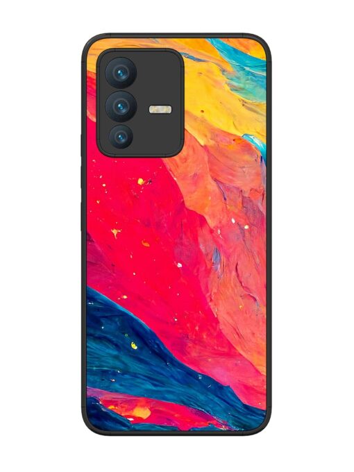 Starry Night Glossy Metal Phone Cover for Vivo V23 (5G) Zapvi