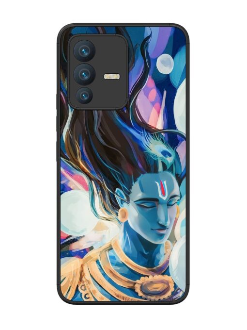 Bhagwan Sri Krishna Glossy Metal Phone Cover for Vivo V23 (5G) Zapvi