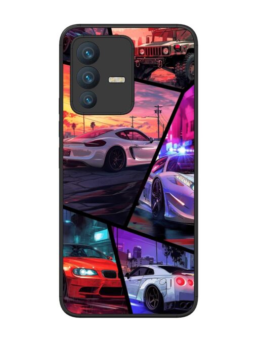 Ride In Pixels Glossy Metal Phone Cover for Vivo V23 (5G) Zapvi