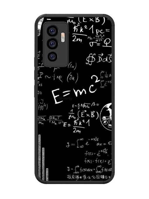 E=Mc2 Mass?Energy Equivalence Glossy Metal Phone Cover for Vivo V23E (5G) Zapvi