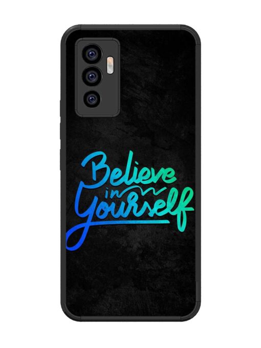 Believe In Yourself Glossy Metal Phone Cover for Vivo V23E (5G) Zapvi