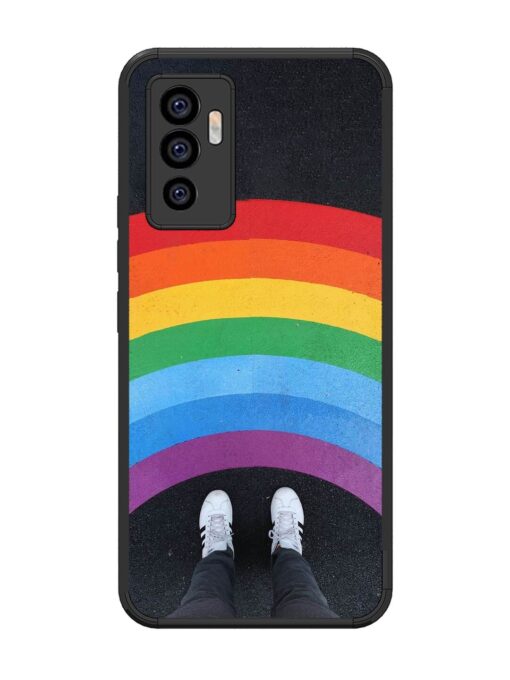 Legs Rainbow Glossy Metal TPU Phone Cover for Vivo V23E (5G) Zapvi