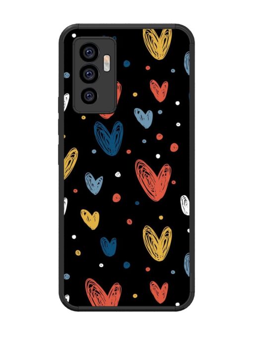 Happy Valentines Day Glossy Metal TPU Phone Cover for Vivo V23E (5G) Zapvi