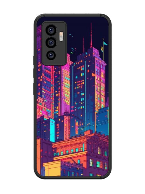 City View Glossy Metal Phone Cover for Vivo V23E (5G)