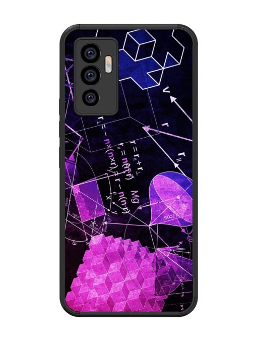 Math Physics Formula Art Glossy Metal Phone Cover for Vivo V23E (5G) Zapvi