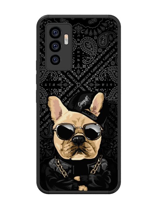 Gangsta Cool Sunmetales Dog Glossy Metal Phone Cover for Vivo V23E (5G) Zapvi