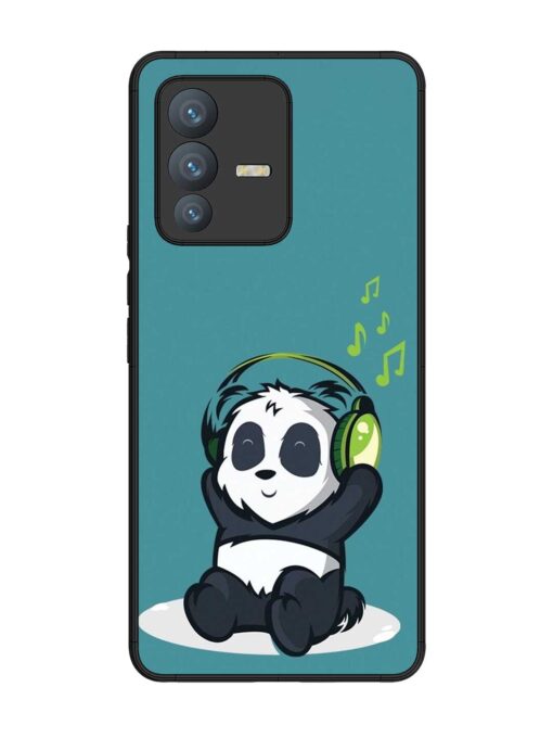 Music Panda Glossy Metal Phone Cover for Vivo V23 Pro (5G)