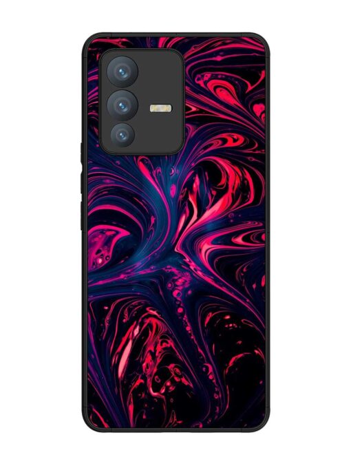 Abstract Background Glossy Metal Phone Cover for Vivo V23 Pro (5G) Zapvi