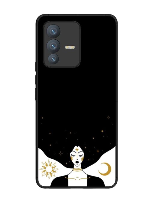 Mystical Vector Vintage Glossy Metal TPU Phone Cover for Vivo V23 Pro (5G)