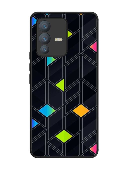 Abstract Mosaic Seamless Glossy Metal Phone Cover for Vivo V23 Pro (5G) Zapvi