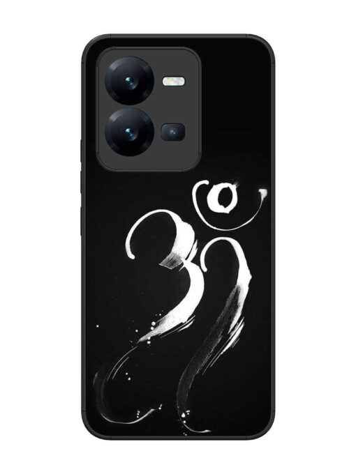 Om Logo Glossy Metal Phone Cover for Vivo V25 (5G) Zapvi