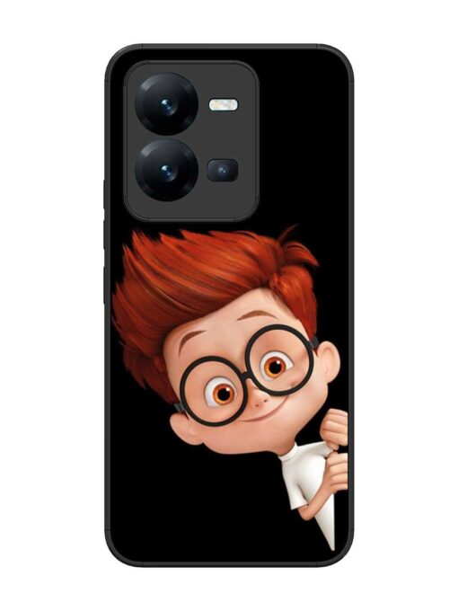 Smart Boy Cartoon Glossy Metal Phone Cover for Vivo V25 (5G) Zapvi