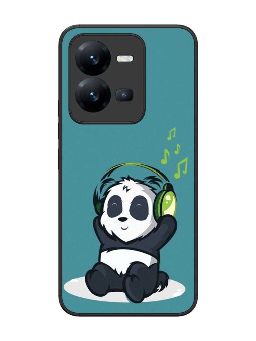 Music Panda Glossy Metal Phone Cover for Vivo V25 (5G) Zapvi