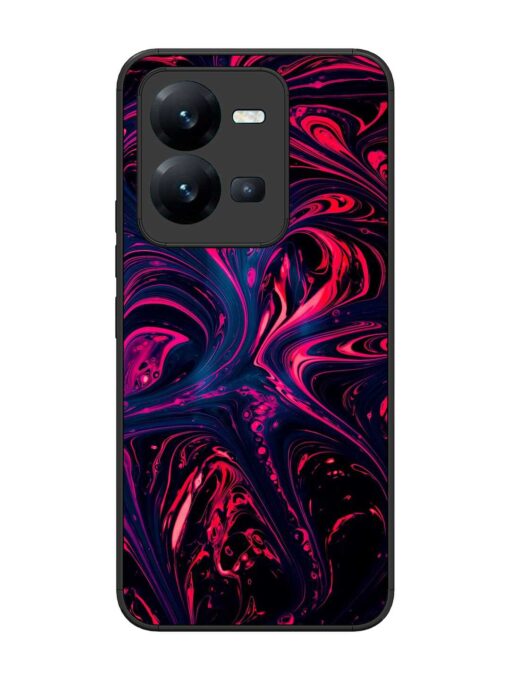 Abstract Background Glossy Metal Phone Cover for Vivo V25 (5G) Zapvi