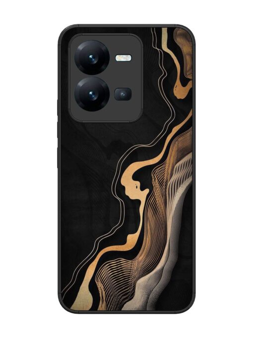 Abstract Art Glossy Metal TPU Phone Cover for Vivo V25 (5G) Zapvi