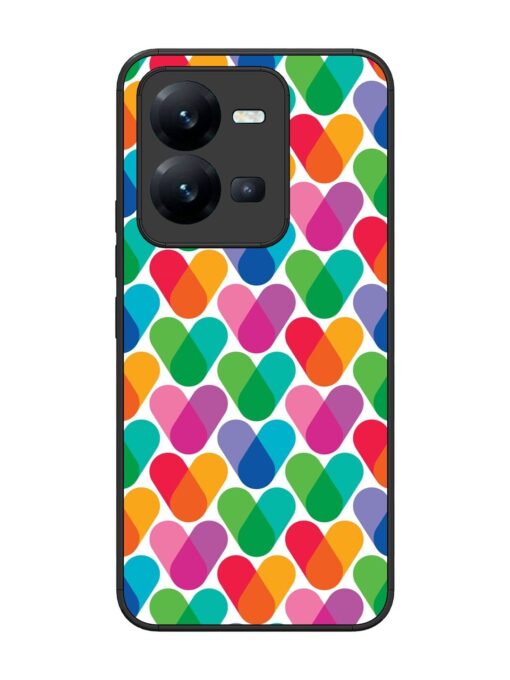 Overlapping Colors Colorful Glossy Metal TPU Phone Cover for Vivo V25 (5G) Zapvi