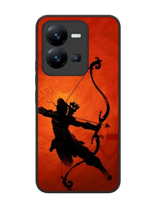 Illustration Lord Rama Glossy Metal Phone Cover for Vivo V25 (5G) Zapvi