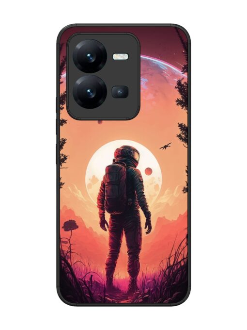 Red Sky At Morning Glossy Metal Phone Cover for Vivo V25 (5G) Zapvi