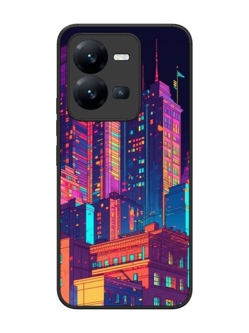 City View Glossy Metal Phone Cover for Vivo V25 (5G) Zapvi