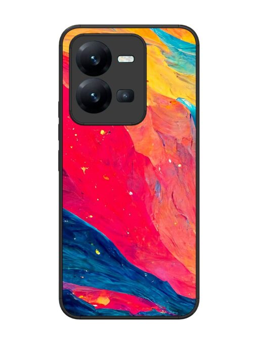 Starry Night Glossy Metal Phone Cover for Vivo V25 (5G) Zapvi