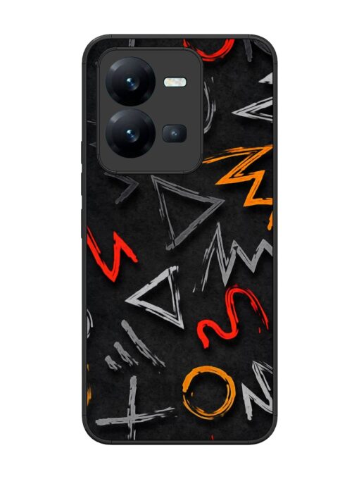 Grungy Graffiti Glossy Metal Phone Cover for Vivo V25 (5G) Zapvi