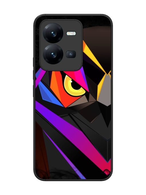 Wpap Owl Glossy Metal Phone Cover for Vivo V25 (5G) Zapvi