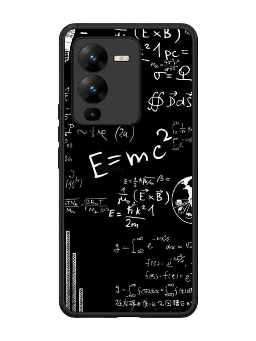 E=Mc2 Mass?Energy Equivalence Glossy Metal Phone Cover for Vivo V25 Pro (5G) Zapvi