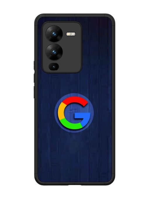 Google Logo Printed Glossy Metal TPU Phone Cover for Vivo V25 Pro (5G)