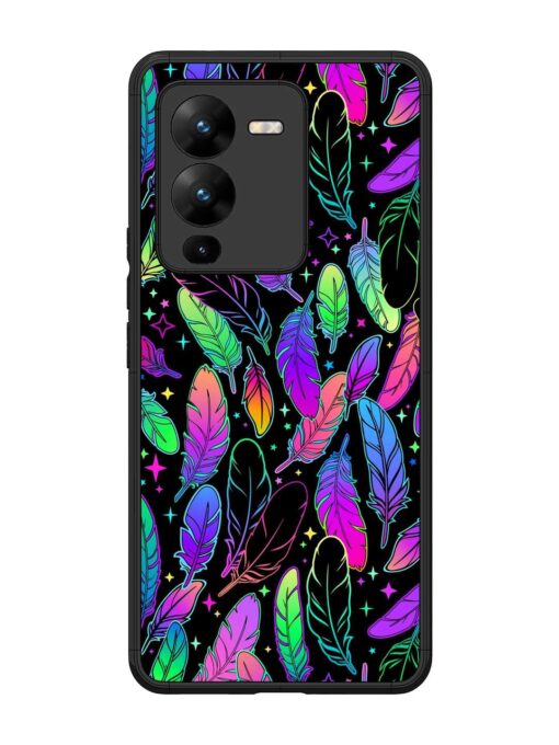 Bright Multi Colored Seamless Glossy Metal Phone Cover for Vivo V25 Pro (5G) Zapvi