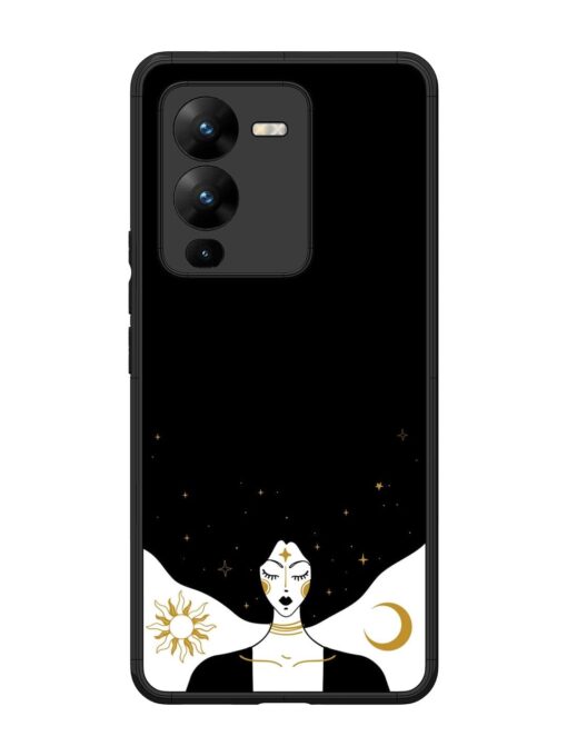 Mystical Vector Vintage Glossy Metal TPU Phone Cover for Vivo V25 Pro (5G) Zapvi