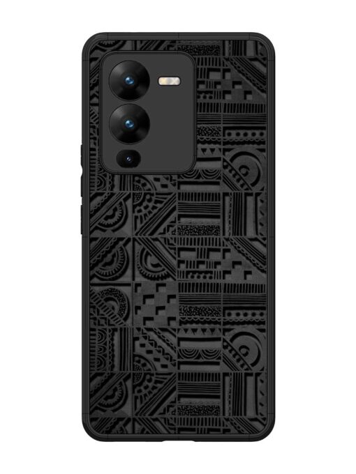 Seamless Pattern Glossy Metal Phone Cover for Vivo V25 Pro (5G) Zapvi