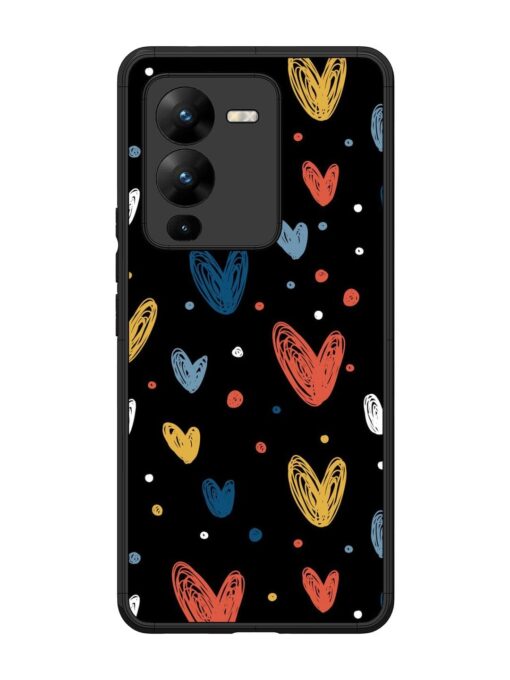 Happy Valentines Day Glossy Metal TPU Phone Cover for Vivo V25 Pro (5G) Zapvi