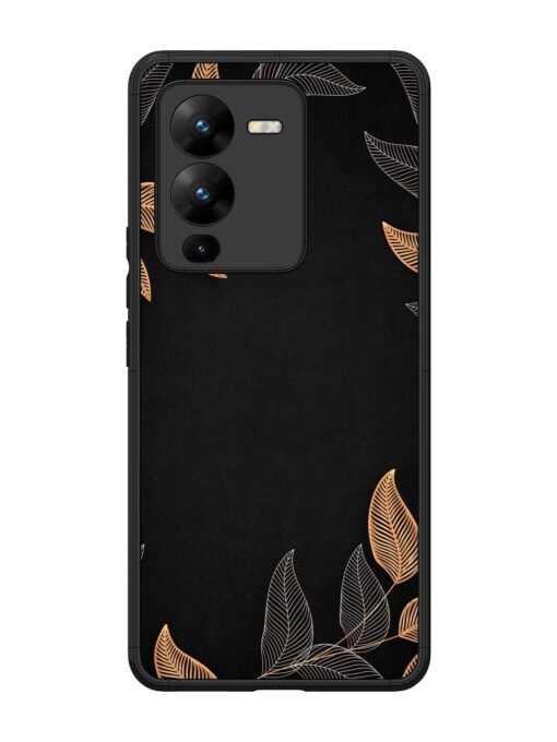 Foliage Art Glossy Metal Phone Cover for Vivo V25 Pro (5G) Zapvi