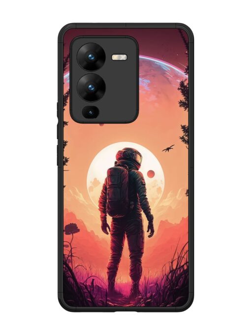 Red Sky At Morning Glossy Metal Phone Cover for Vivo V25 Pro (5G) Zapvi