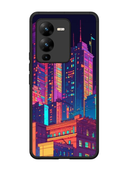 City View Glossy Metal Phone Cover for Vivo V25 Pro (5G)