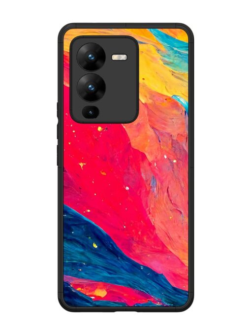 Starry Night Glossy Metal Phone Cover for Vivo V25 Pro (5G) Zapvi