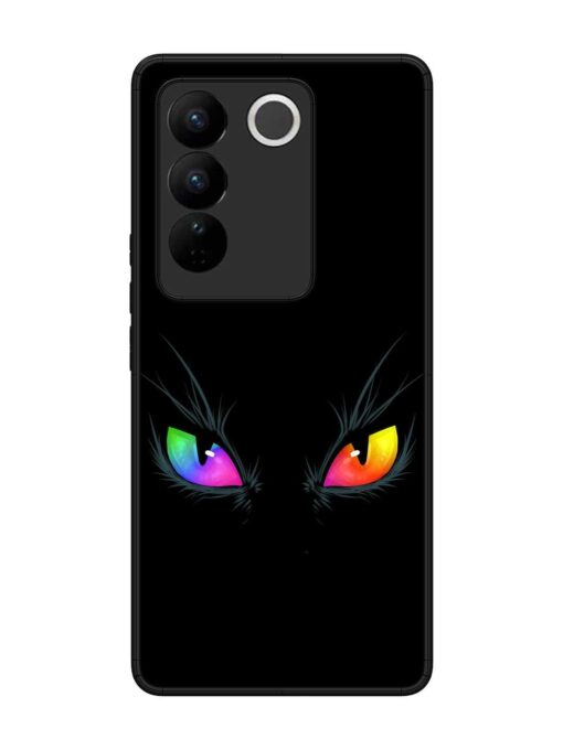 Cat Eyes Glossy Metal Phone Cover for Vivo V27 (5G)