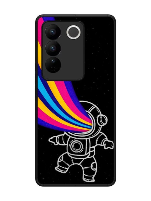 Astronaut Glossy Metal TPU Phone Cover for Vivo V27 (5G)